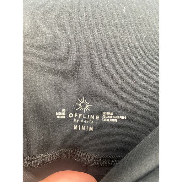Offline by Aerie OG Legging Hi-rise Black High Waisted Pants Medium - Picture 3 of 9